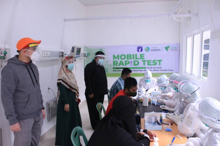 DD Waspada, Tokopedia Gelar Mobile Rapid Test Gratis Bersama RSU Sufina Aziz