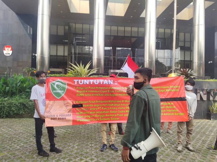 Demo di KPK dan DPR, HIMMAH Bongkar Sengketa Bisnis Kakak Menteri BUMN