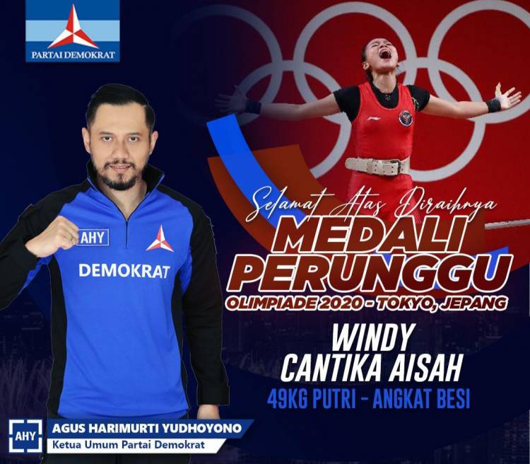 Demokrat Apresiasi Peraih Medali Pertama Indonesia di Olimpiade Tokyo