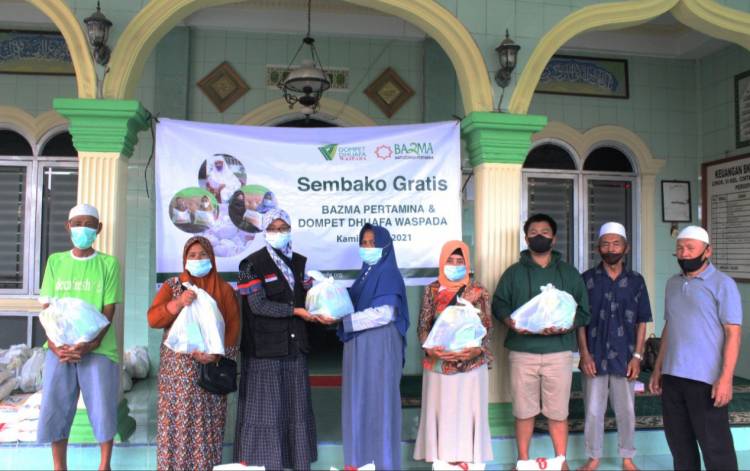 DDW dan Bazma Pertamina Bagikan Paket Sembako Tahap 2