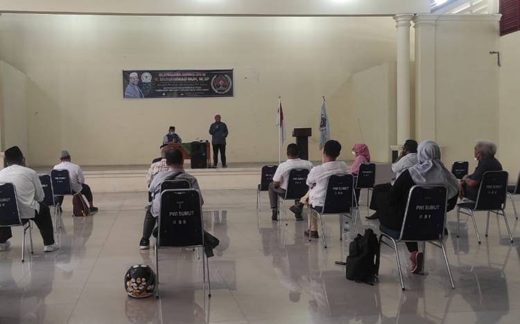 Depan Pengurus PWI Sumut, Anggota DPD RI Akui Covid-19 Ada
