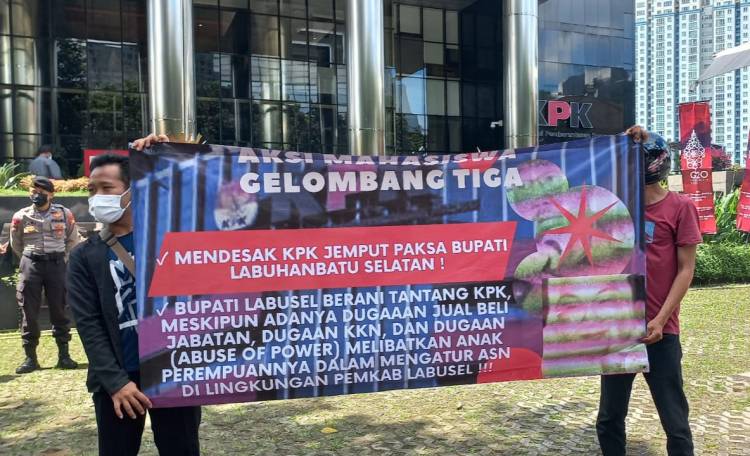 Ketiga Kalinya, Mahasiswa Desak KPK Jemput Paksa Bupati Labusel