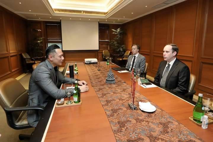 AHY Bertemu 2 Pejabat U.S Embassy Bahas Hubungan Bilateral Indonesia dan AS 