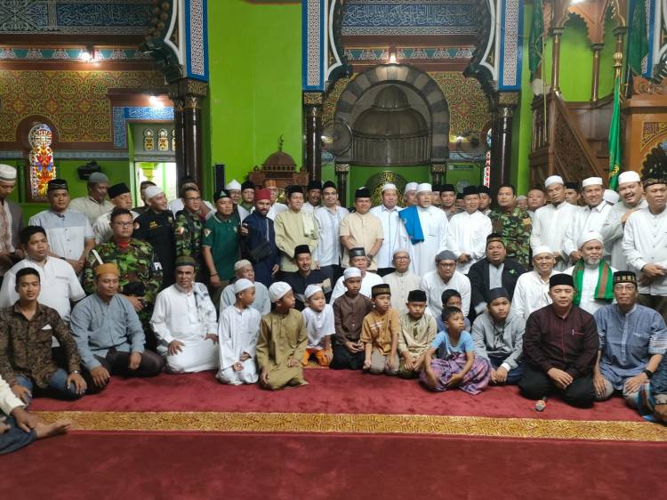 Pangdam I BB dan Arafah Sumut Safari Subuh di Masjid Azizi Tanjung Pura