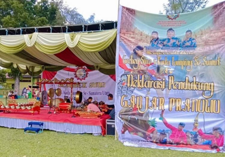 Belasan Komunitas Reog Sumut Deklarasi Dukung Ganjar Pranowo