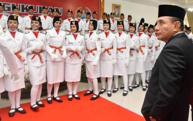 Edy Rahmayadi Kukuhkan 66 Anggota Paskibraka