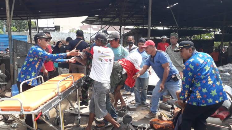 Bengkel Las Mobil Meledak, 5 Orang Tewas Tergeletak