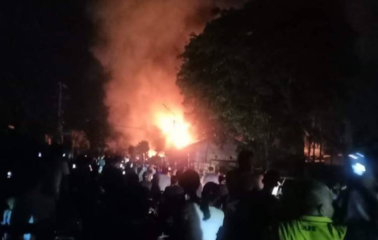 Pabrik Udang PT Ayu di Paya Pasir Musnah Terbakar