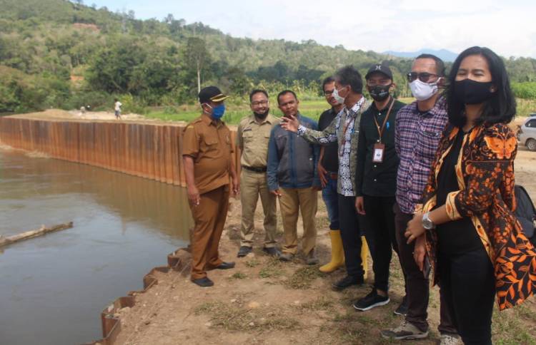 Warga Desa Sibulanbulan Senang, Proyek Pengendalian Banjir Sudah Tahap Finishing