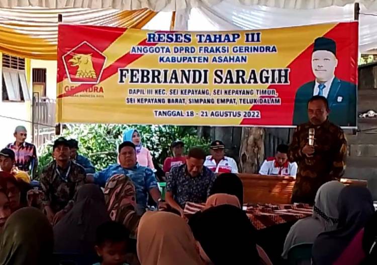 Reses III: Anggota DPRD Asahan Sampaikan Prabowo Jadi Calon Presiden 2024