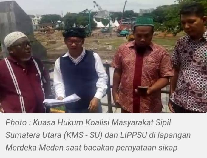 KMS dan LIPPSU Minta KPK Usut Indikasi Hilangnya Aset Pemko Medan di Lapangan Merdeka