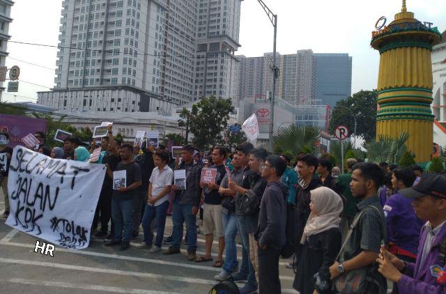 Di Titik Nol Kota Medan: BEM Seluruh Indonesia Tolak RUU KPK