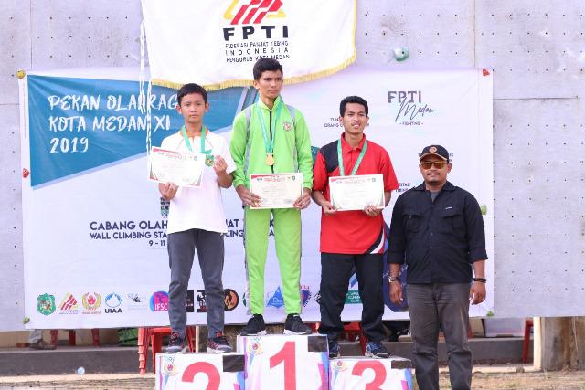 Medan Timur Dominasi Cabor Panjat Tebing Porkot