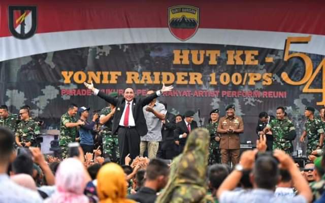 Pesan Edy di HUT ke 54 Yonif Raider 100/PS