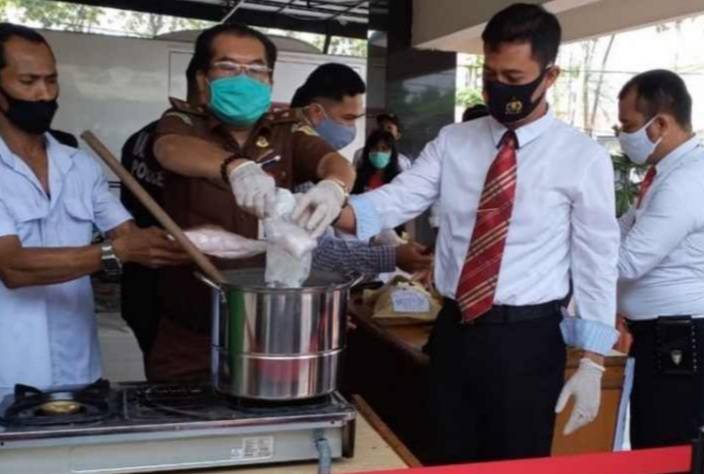 Polda Sumut Musnahkan Narkoba Berbagai Jenis