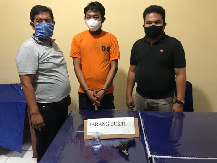 Bandar Narkoba Miliki Senpi Ditangkap di Labuhan Deli