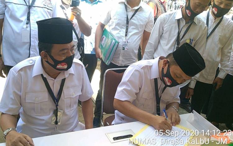 Diantar Ribuan Pendukung, DiraSa KaLbU Daftar ke KPUD Labura