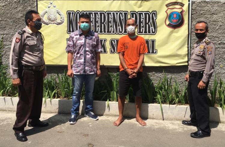 Polisi Tangkap Pencuri Sedang Dorong Sepeda Motor