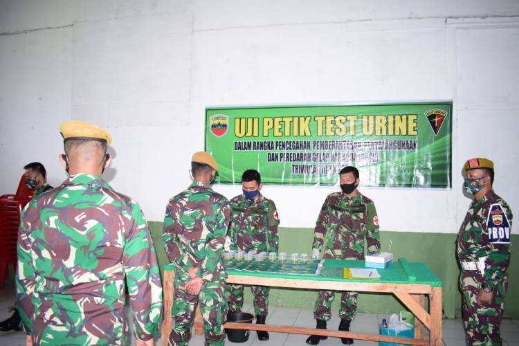 Prajurit Yonarmed 2/105 KS Tes Urien