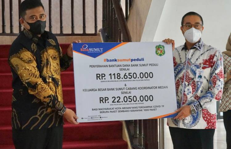 Bank Sumut Bantu Pemko Medan Bangun Halte Trans Metro Deli