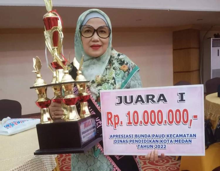 Medan Deli Juara 1 Bunda PAUD Kota Medan, Dewi: Teruslah Kita Berbenah 