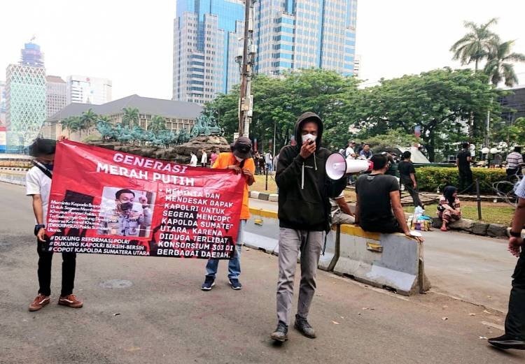 GMP Kembali Aksi Ungkap Konsorsium 303 di Depan Istana