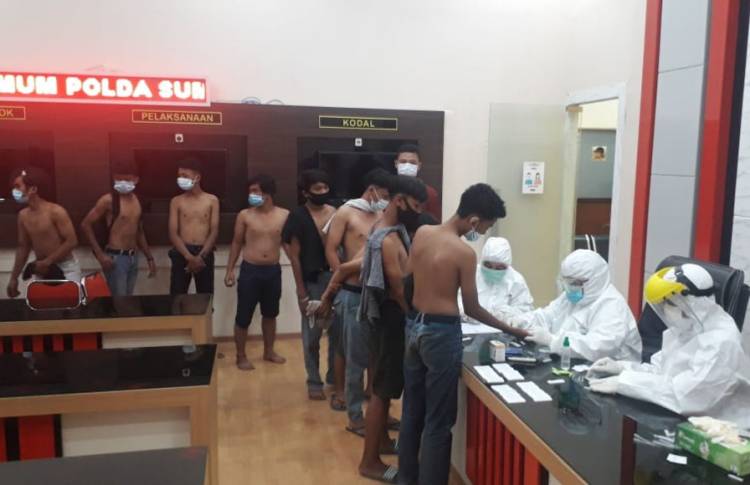 253 Diamankan, Polda Sumut Nyatakan 21 Pendemo Reaktif Covid-19 