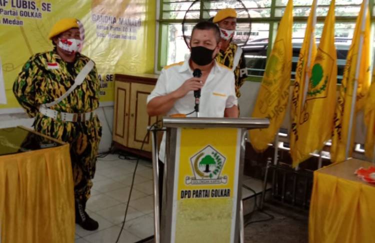 Syaf Lubis Beberkan Perjalanan Karir Politiknya di Depan Kader Golkar
