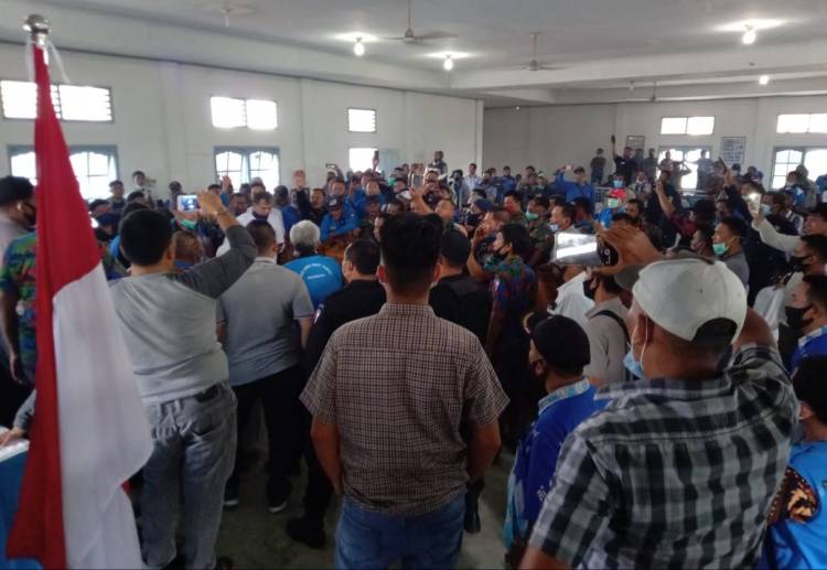 Konfercablub K-SPSI Asahan Ricuh, CP Terpaksa Batalkan