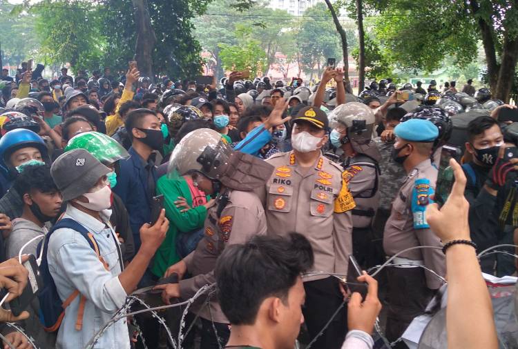 2 Hari Buruh di Sumut Demo Tolak UU Cipta Kerja