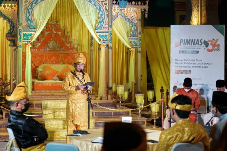 Malam Ramah Tamah Pimnas USU Akrab Dalam Balutan Kemilau Adat Melayu