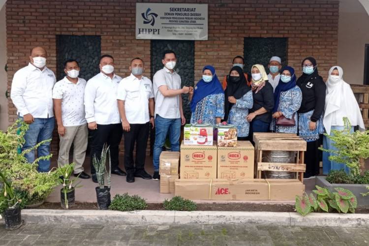 HIPPI Sumut Salurkan Bantuan UMKM Pemprovsu