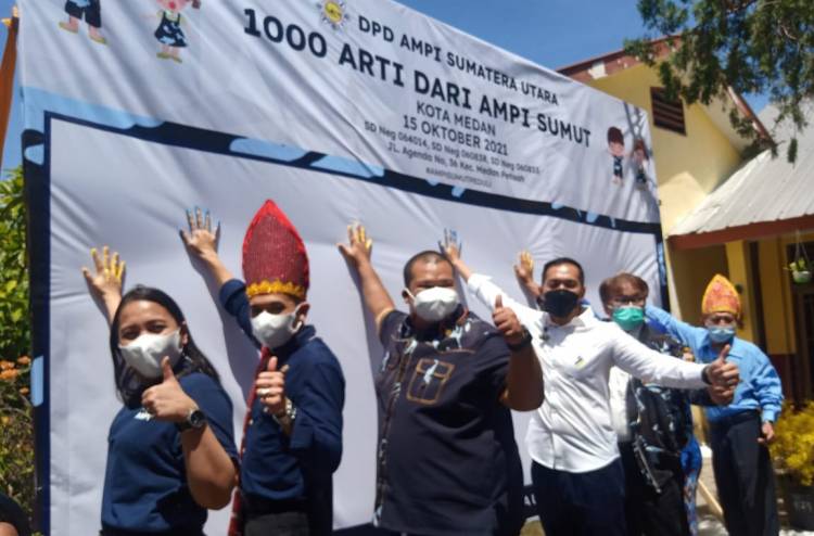 Cuci Tangan se Dunia AMPI Sumut, Diharap Bikin Covid di Medan Turun ke Level 1