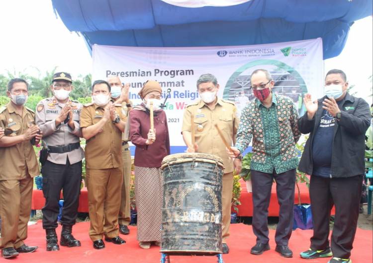 Wabup Deliserdang Resmikan Program Kampung Ummat Sinergi BI dan DDW