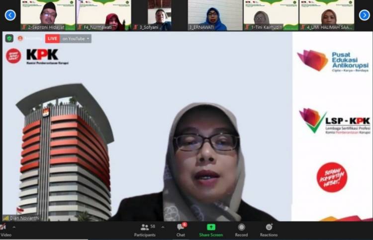 KPK Latih 40 Guru Anti Korupsi