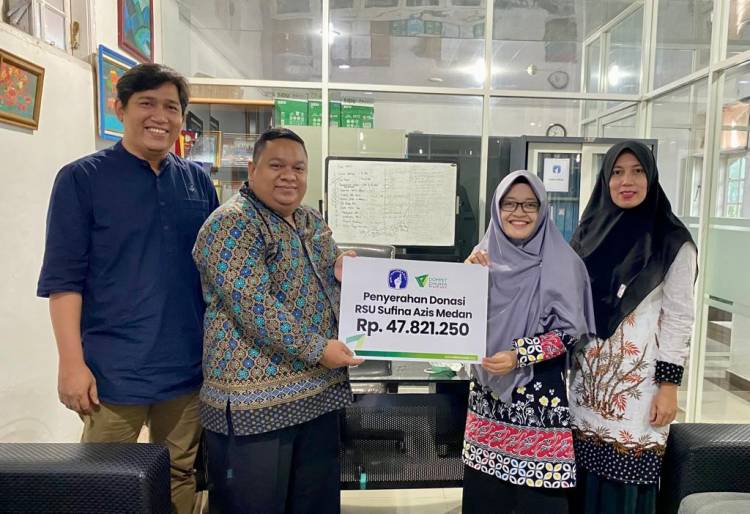 DDW Terima Dana Sosial Rp 47 Juta dari RSU Sufina Aziz