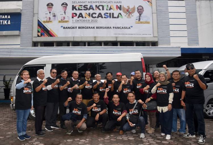 Pemprovsu dan PWI Lepas Wartawan Kunker ke Siantar dan Simalungun