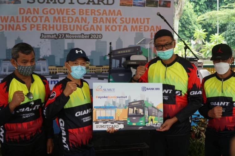 Co Branding Dengan BRI, Bank Sumut Luncurkan Uang Elektronik