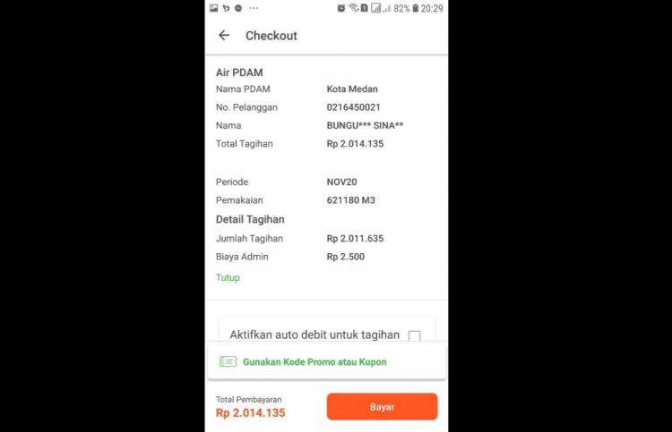Alasan Pandemi Covid-19, Tagihan Air Bengkak Rp 2 Juta