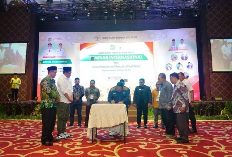 Walikota Saksikan MoU BWI Medan dan FOZ Sumut
