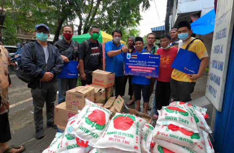 MTXL Axiata & PFI Medan Salurkan Bantuan untuk Korban Banjir