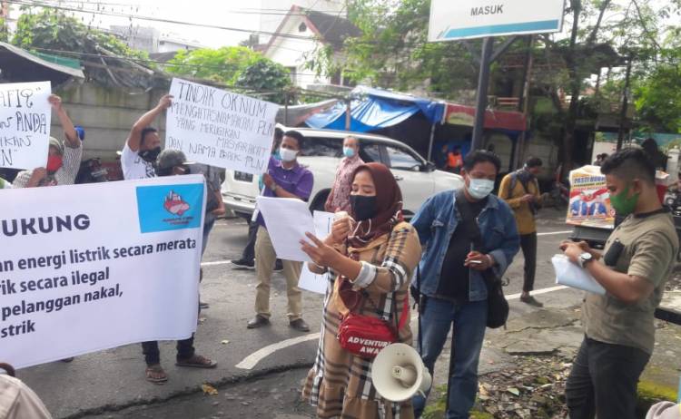 Aksi ke Kantor PLN, Amapetrik Peran Dukung UP3 Medan Tindak Pencuri Listrik