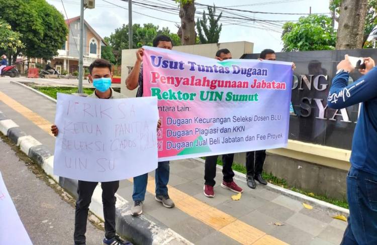 Dugaan Penyalahgunaan Wewenang dan Jabatan Rektor UINSU Digiring ke Polda dan Kejatisu