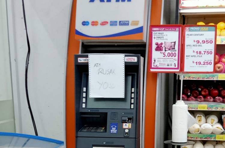Nasabah Mengeluh, ATM BRI Aek Kanopan Sering Tak Berfungsi