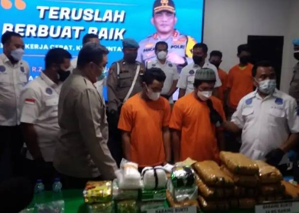 Polrestabes Medan Amankan 4 Tersangka dan 27,9 Kg Narkoba
