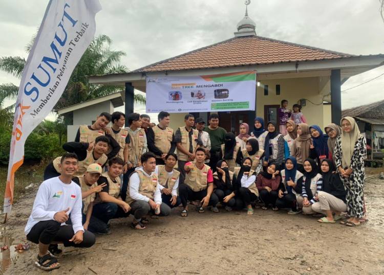 Sun Tree Gelar Bakti Sosial di Dusun XV Kurandak Paluh Kurau