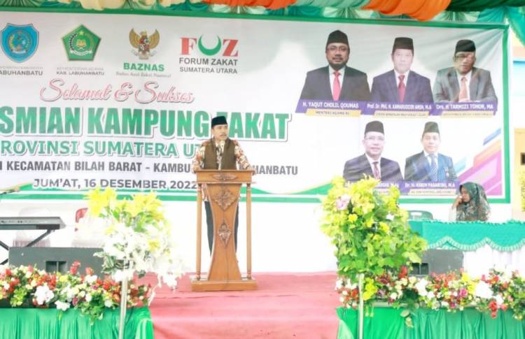 Kemenag Resmikan Kampung Zakat di Labuhanbatu