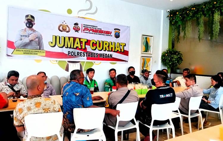 Polrestabes Medan Gelar Jumat Curhat Bersama Warga dari Berbagai Elemen