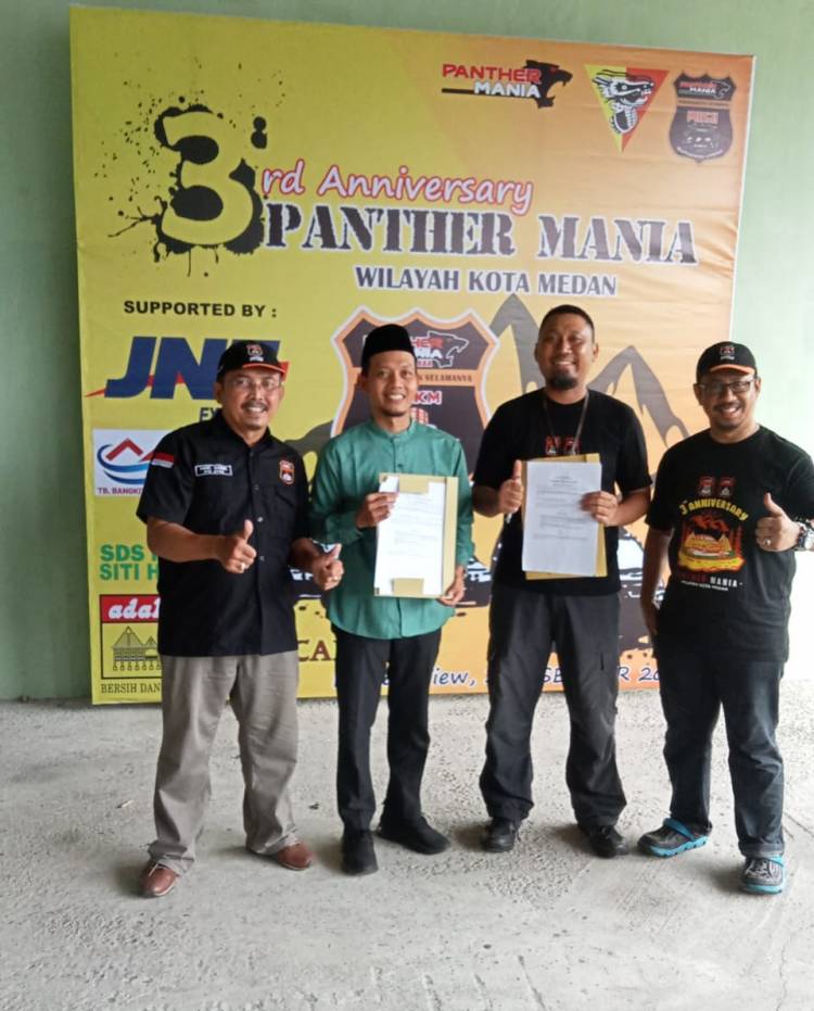 Anniversary ke 3, PM Medan Bersama Yonkav 6/NK Adakan Santunan dan MoU Forum Zakat