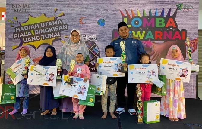 Semarakan Ramadhan, DDW Gelar Lomba Mewarnai di Binjai Mall